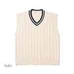 Pull gilet sans manche homme vintage