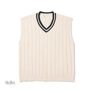 Pull gilet sans manche homme vintage