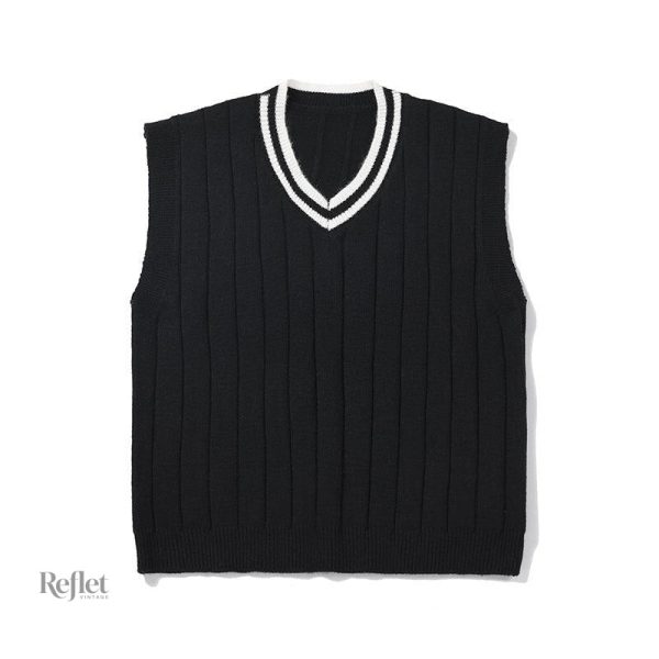 Pull homme rétro sans manches