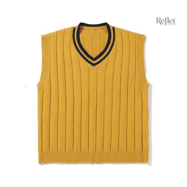 Pull gilet pour homme au style rétro