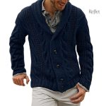 Pull vintage homme en tricot épais
