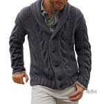 Pull homme grosse maille look vintage