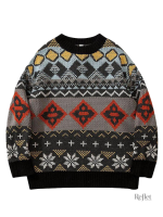 Pull Hippie Vintage pour femme, style rétro et décontracté