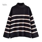 Pull vintage femme pour l'hiver avec motifs classiques