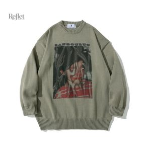 Pull Coton Retro pour Homme