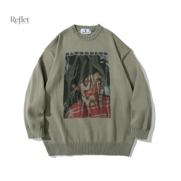 Pull Coton Retro pour Homme