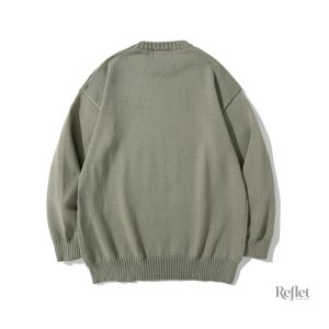 Pull Vintage Noir à Manches Longues