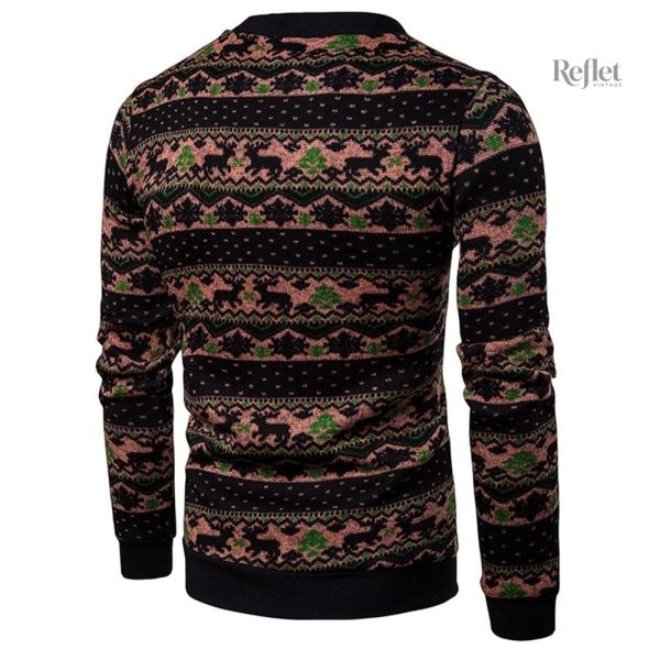 Pull vintage homme, style classique pour saison froide