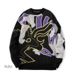 Pull vintage homme style années 90 en coton doux et confortable