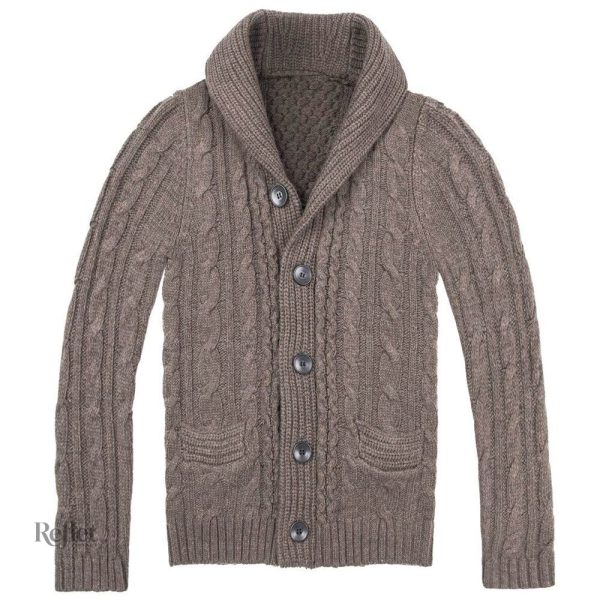 Pull homme style rétro avec textures variées