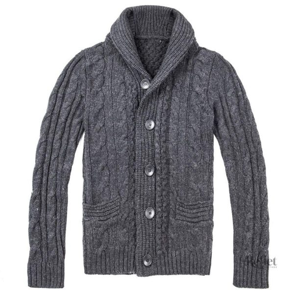 Pull vintage homme avec encolure classique et ample