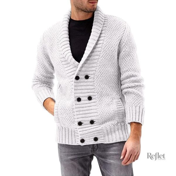 Pull vintage en laine, look classique