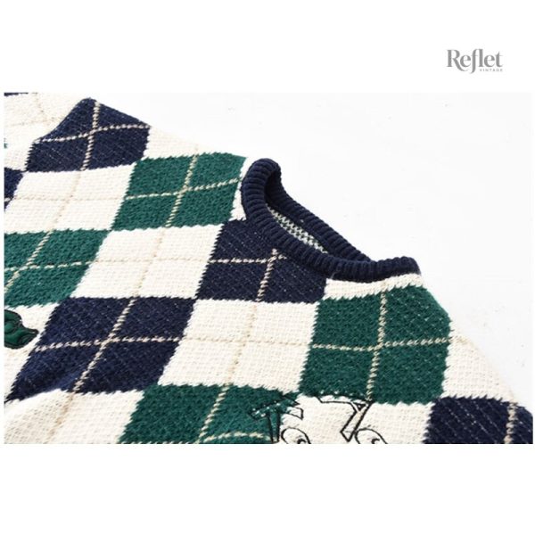 Pull en laine pour homme, design rétro et élégant