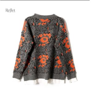 Pull large rétro pour femme, parfait pour un look décontracté