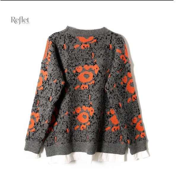 Pull large rétro pour femme, parfait pour un look décontracté