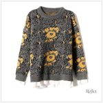 Pull large femme avec texture vintage pour un style unique