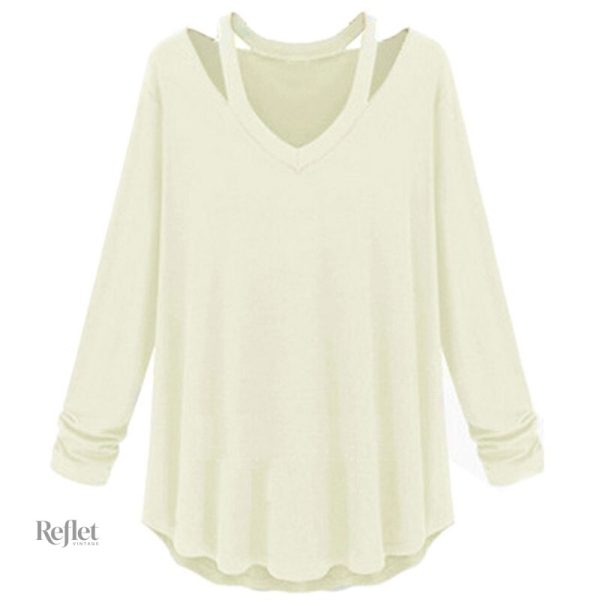 Pull léger femme en tissu respirant, idéal pour le layering