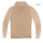 Pull beige vintage confortable pour homme