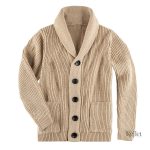 Pull homme en maille légère couleur beige