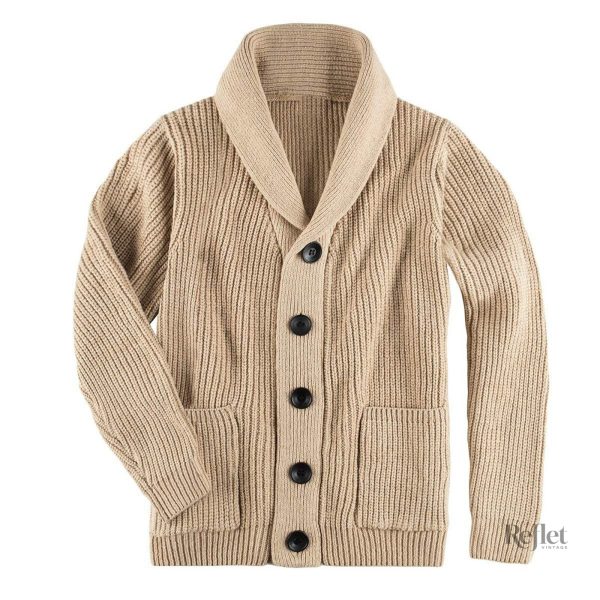 Pull homme en maille légère couleur beige