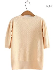 Pull court vintage pour femme, idéal pour un look décontracté