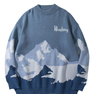 Pull Montagne Vintage pour femme