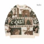 Pull homme à motifs vintage, tendance nostalgique