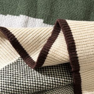 Pull féminin vintage avec texture mouton