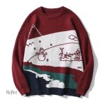 Pull vintage USA femme élégant et décontracté