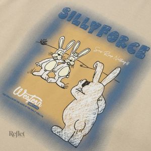 Sweat vintage femme avec design unique de lapin