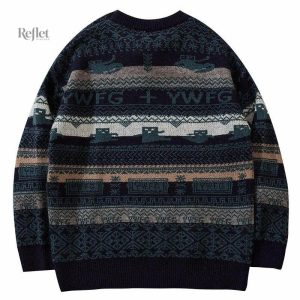 Pull femme oversize à la coupe vintage élégante