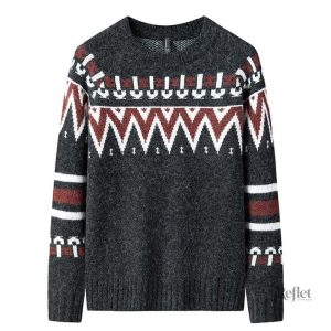 Pull Oversize Vintage Homme en style décontracté