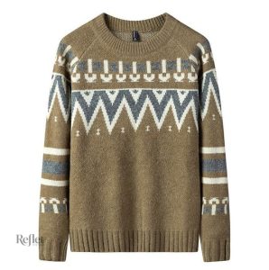 Pull vintage pour homme, design oversize tendance
