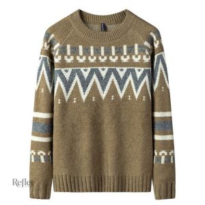Pull vintage pour homme, design oversize tendance