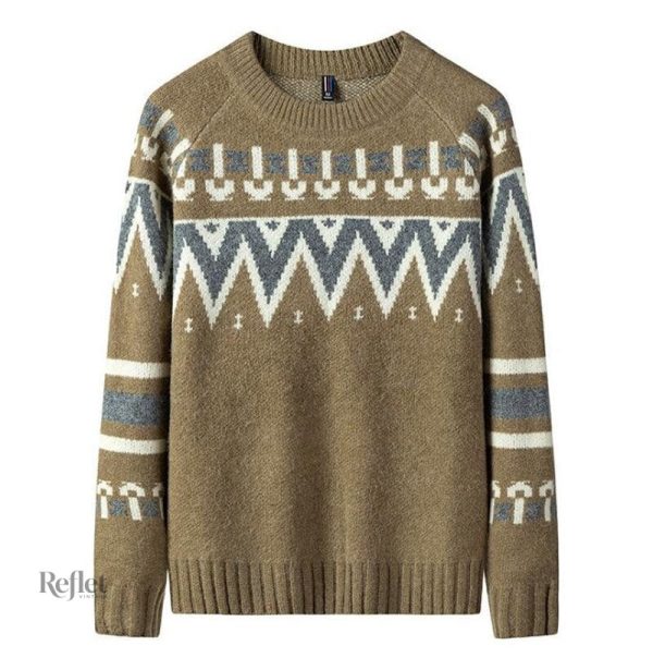 Pull vintage pour homme, design oversize tendance