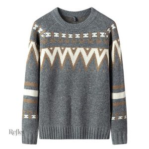 Pull homme vintage, style rétro confortable