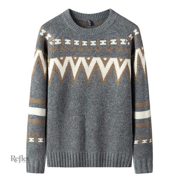 Pull homme vintage, style rétro confortable