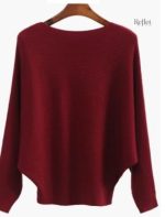 Pull rouge femme, vintage, idéal pour un look décontracté.