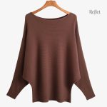 Pull rétro femme en couleur rouille