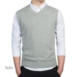 Pull sans manche homme style rétro avec motif unique