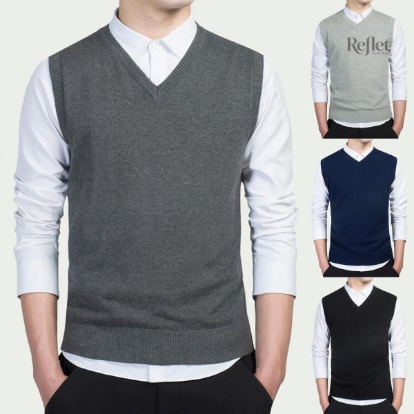 Pull sans manche au style vintage, confort et allure