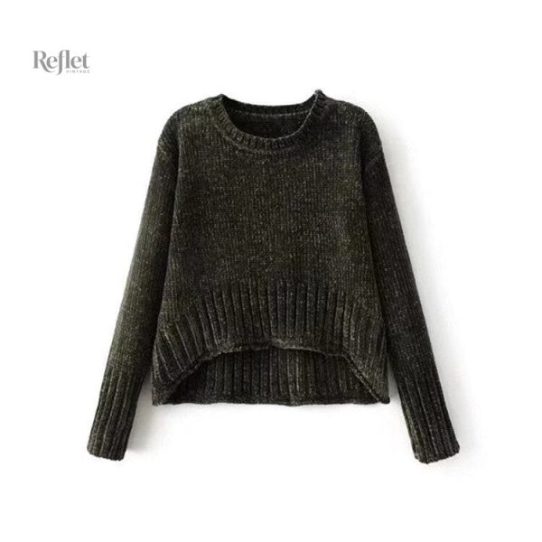 Pull col en v pour un look rétro féminin