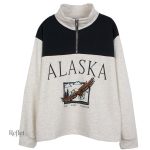 Pull vintage large pour femme, style décontracté et confortable