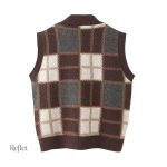Pull en tricot pour homme, design sans manches vintage