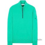 Pull vintage vert homme en tissu doux et décontracté.