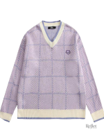 Pull rétro pour femme, col V, idéal pour un style décontracté