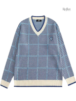 Pull vintage pour femme, col en V, mode intemporelle