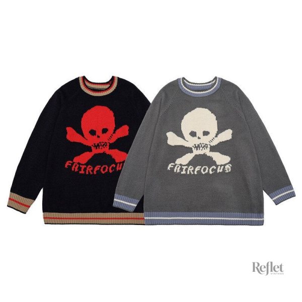 Pull college rétro pour homme, look urbain