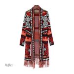 Pull vintage avec design ethnique original pour femme