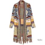 Pull vintage femme avec imprimé unique et artistique